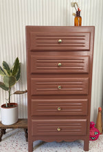 Charger l'image dans la galerie, chiffonnier vintage marron