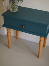 Charger l'image dans la galerie, Chevet scandinave - Bois blond et bleu
