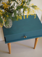 Charger l'image dans la galerie, Chevet scandinave - Bois blond et bleu
