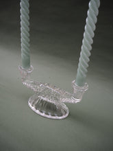 Charger l'image dans la galerie, Chandelier vintage en verre ciselé - Deux branches
